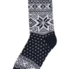 DANEFAE - DANESTAY WARM WOOL SOCKS - DAMEN SOCKEN - NAVY/WHITE