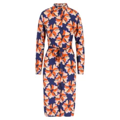 LILY BALOU - GRETA SHIRT DRESS - DAMEN LANGARM KLEID - BIG-FLOWER