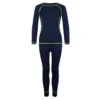 TROLLKIDS TROLLKLIDS - KIDS MERINO BASELAYER SET - MERINO-UNTERWÄSCHE-SET - NAVY/VIPER GREEN