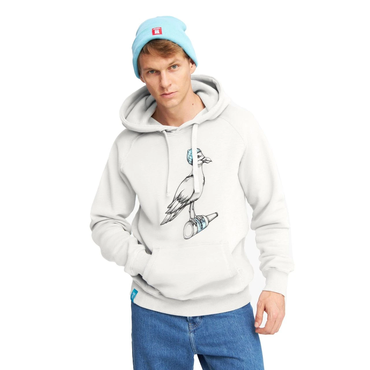 DERBE - STURMMÖWE MONO - HERREN HOODIE - OFF WHITE 7 DERBE - STURMMÖWE MONO - HERREN HOODIE - OFF WHITE - Image 7