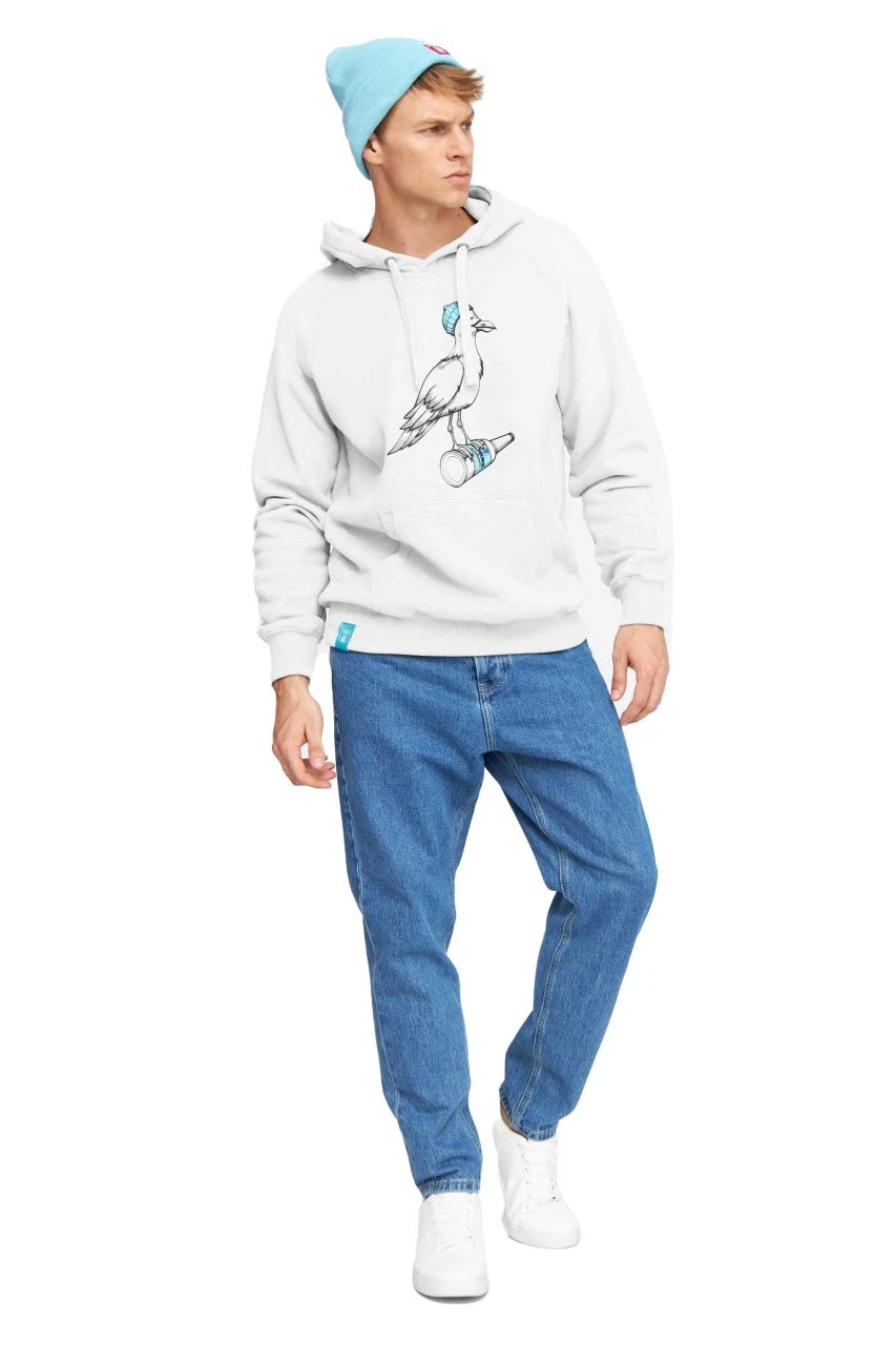 DERBE - STURMMÖWE MONO - HERREN HOODIE - OFF WHITE 6 DERBE - STURMMÖWE MONO - HERREN HOODIE - OFF WHITE - Image 6