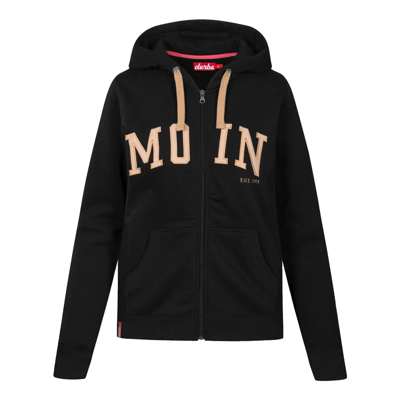 DERBE - MOIN - DAMEN KAPUZENJACKE - BLACK 1 DERBE - MOIN - DAMEN KAPUZENJACKE - BLACK