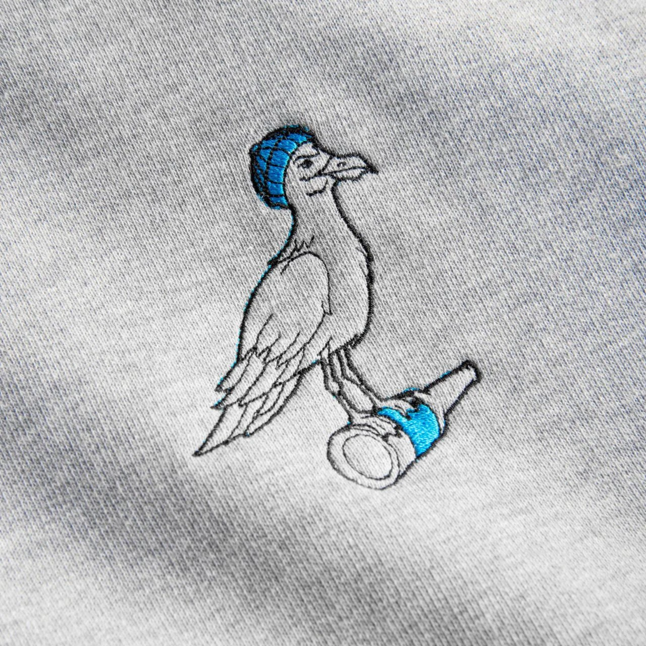 DERBE - STURMMÖWE EMBROIDERY - HERREN HOODIE - GREY MELANGE 3 DERBE - STURMMÖWE EMBROIDERY - HERREN HOODIE - GREY MELANGE - Image 3