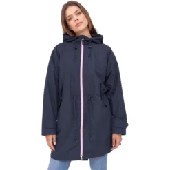 DERBE RIPBY - DAMEN REGENMANTEL - DARK NAVY -Schicke Mode Verkauf 13857 1 1280x1280