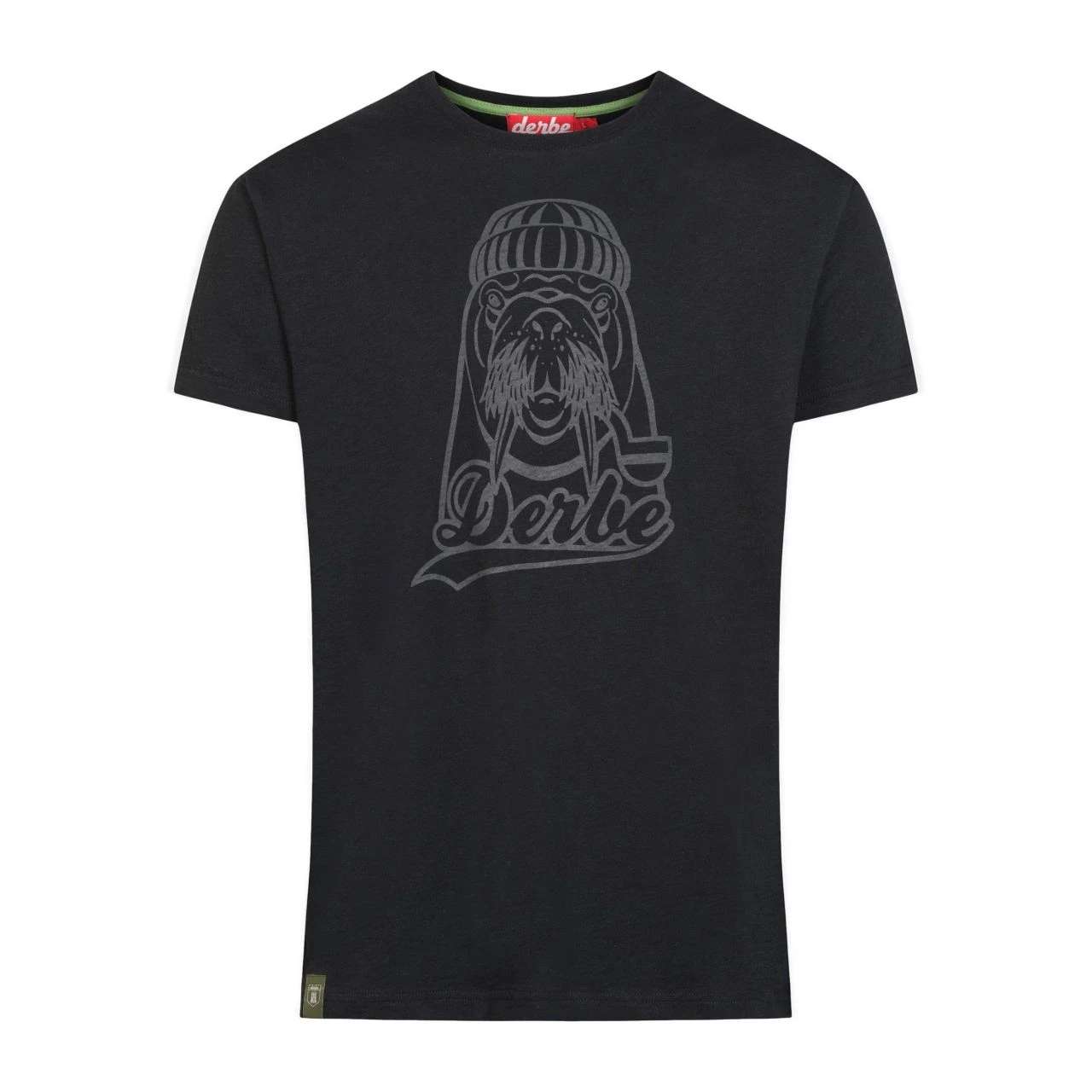 DERBE- WALROSS - HERREN T-SHIRT - BLACK 1 DERBE- WALROSS - HERREN T-SHIRT - BLACK