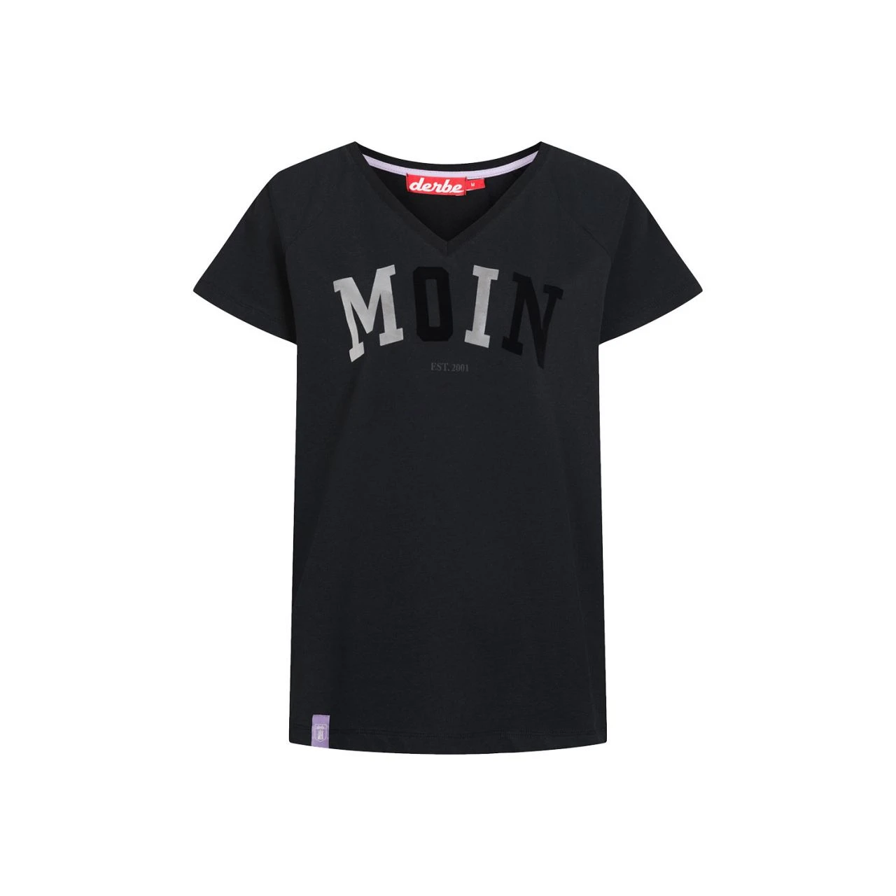 DERBE - MOIN - DAMEN T-SHIRT - BLACK 1 DERBE - MOIN - DAMEN T-SHIRT - BLACK