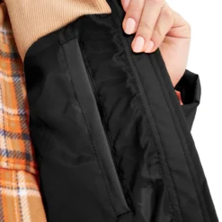 DERBE - BIGHOLM - DAMEN WINTERMANTEL BLACK/CARAMEL -Schicke Mode Verkauf 14095 5 1280x1280