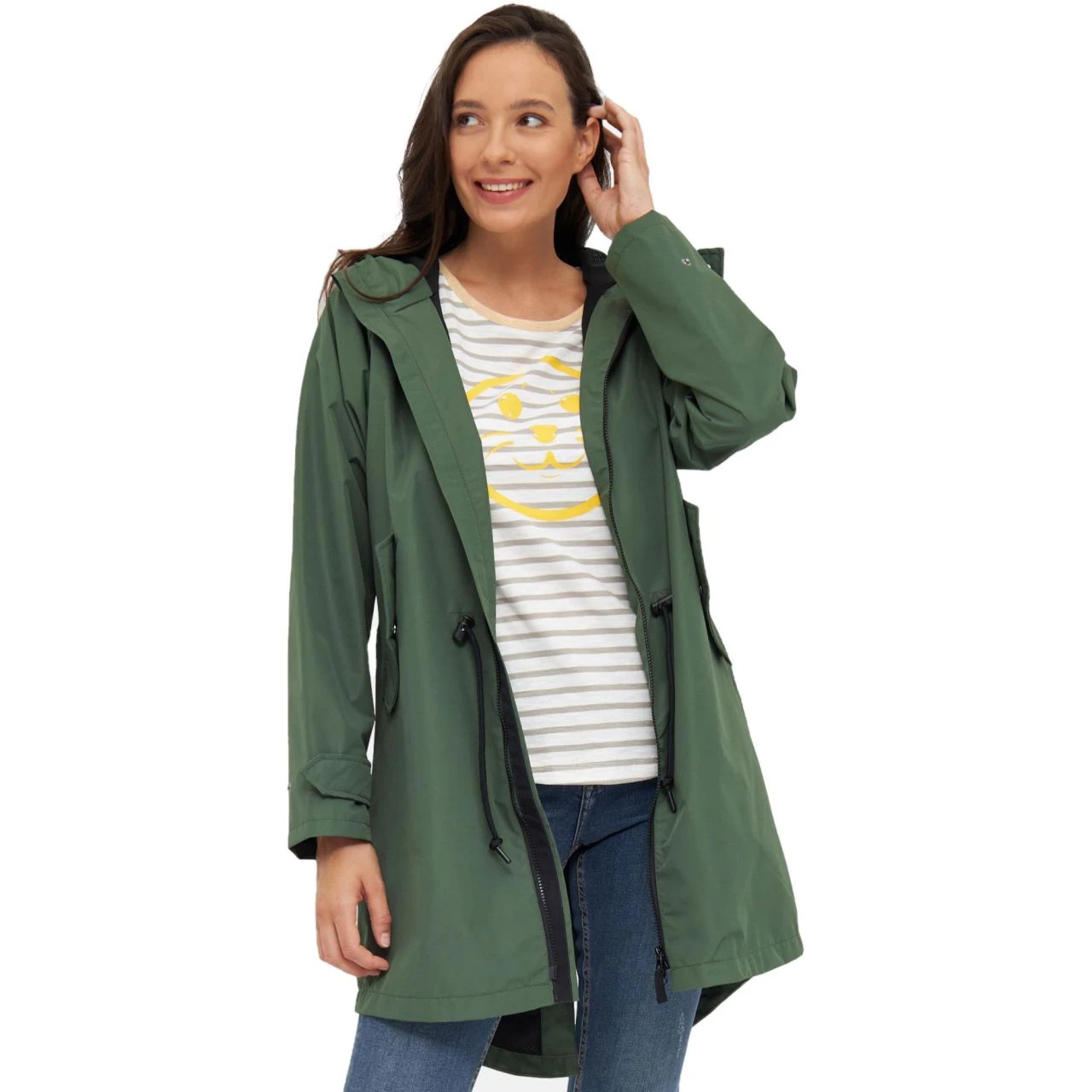 DERBE- RIPBY - DAMEN JACKE - KOMBU GREEN/BLACK 2 DERBE- RIPBY - DAMEN JACKE - KOMBU GREEN/BLACK - Image 2