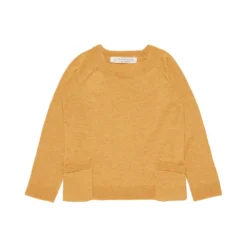 SENSE ORGANICS - PER - STRICK PULLOVER - YELLOW