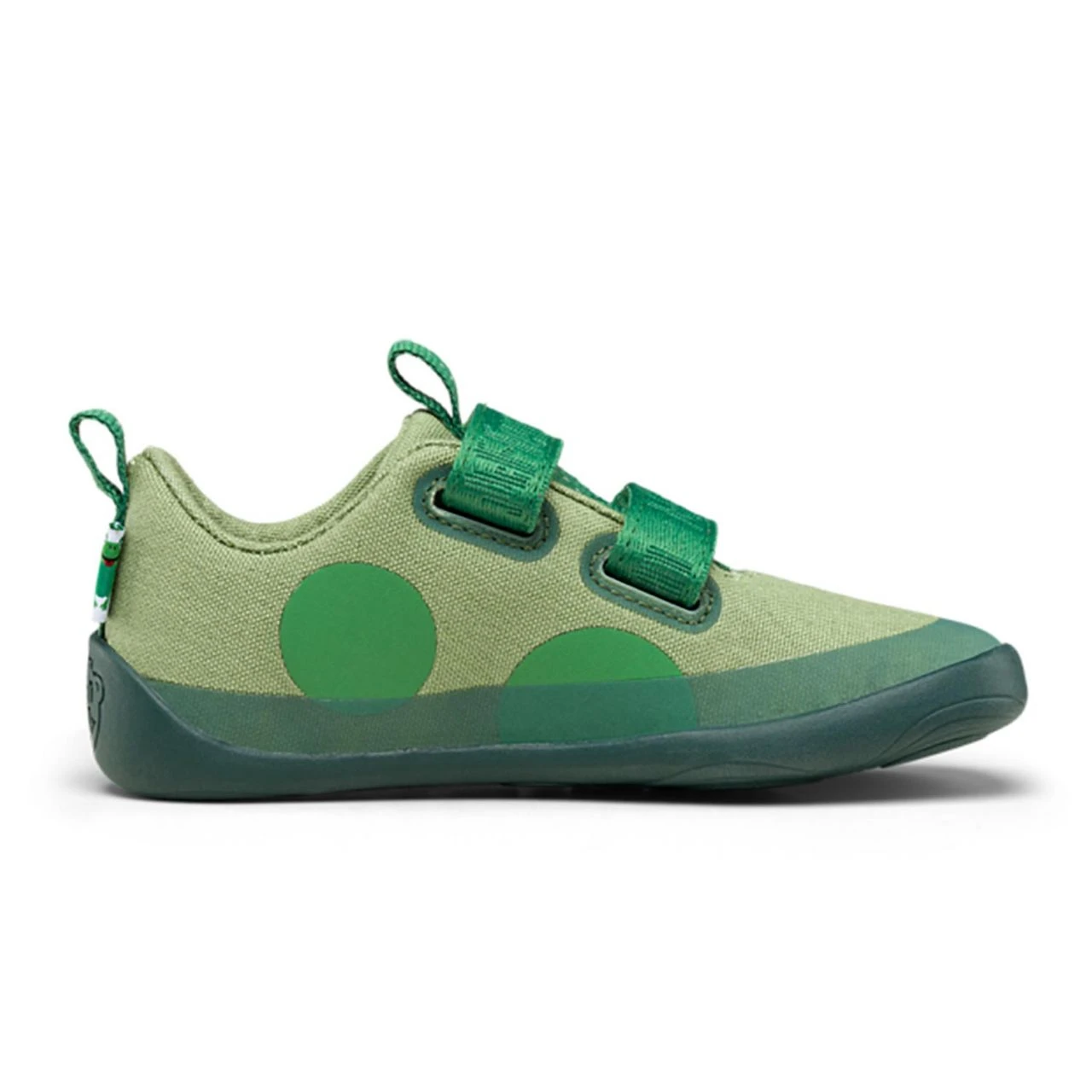 AFFENZAHN - MINIMAL BARFUSS SCHUH LOWCUT LUCKY - BAUMWOLLE - FROG/GREEN 5 AFFENZAHN - MINIMAL BARFUSS SCHUH LOWCUT LUCKY - BAUMWOLLE - FROG/GREEN - Image 5