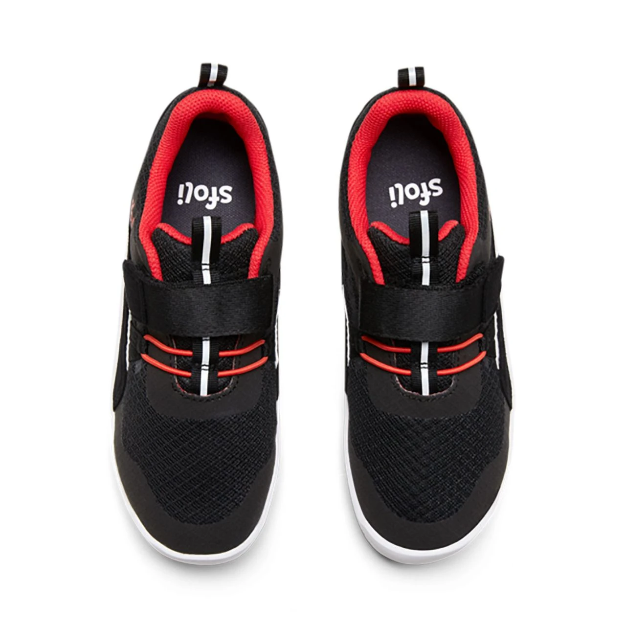 SFOLI - MULTI - LOW CUT SNEAKER KINDERSCHUH FÜR GRÖSSERE KIDS - SCHWARZ/ROT 2 SFOLI - MULTI - LOW CUT SNEAKER KINDERSCHUH FÜR GRÖSSERE KIDS - SCHWARZ/ROT - Image 2