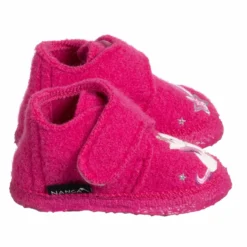 NANGA - LITTLE UNICORN - KINDER HAUSSCHUH AUS SCHURWOLLE - ROSA -Schicke Mode Verkauf 21 0417 27 2 1280x1280