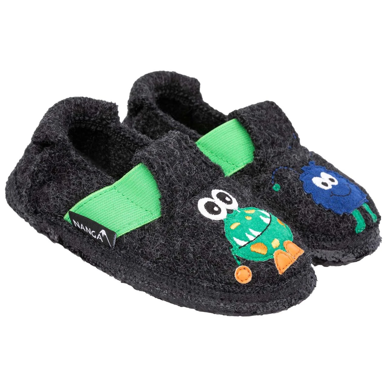 NANGA - BIG MONSTA - KINDER HAUSSCHUH AUS SCHURWOLLE - Dunkelgrau 2 NANGA - BIG MONSTA - KINDER HAUSSCHUH AUS SCHURWOLLE - Dunkelgrau - Image 2