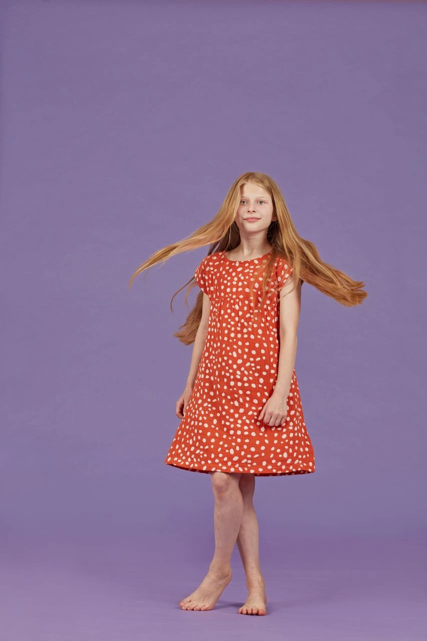 SENSE ORGANICS - NEELA DRESS - KURZARM KLEID - AOP DOTS RUSTY RED 5 SENSE ORGANICS - NEELA DRESS - KURZARM KLEID - AOP DOTS RUSTY RED - Image 5