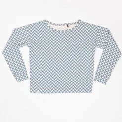 Atracktion - Donna Sweat - Mädchen Oberteil - Bluestone Zigzag