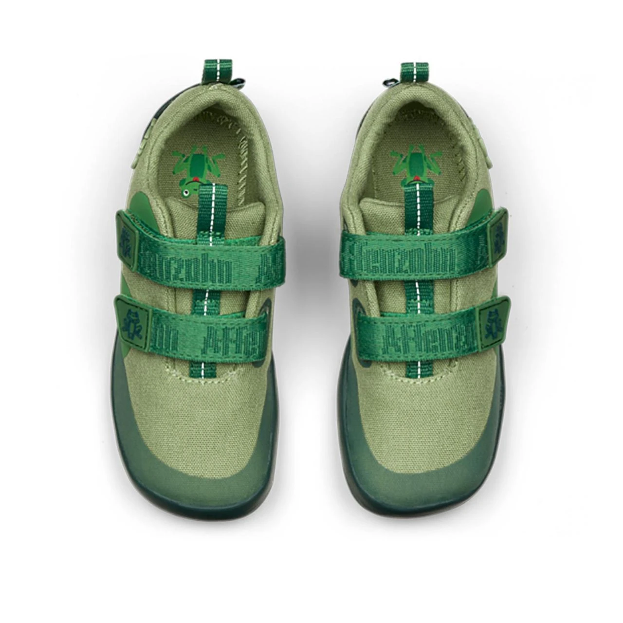 AFFENZAHN - MINIMAL BARFUSS SCHUH LOWCUT LUCKY - BAUMWOLLE - FROG/GREEN 3 AFFENZAHN - MINIMAL BARFUSS SCHUH LOWCUT LUCKY - BAUMWOLLE - FROG/GREEN - Image 3