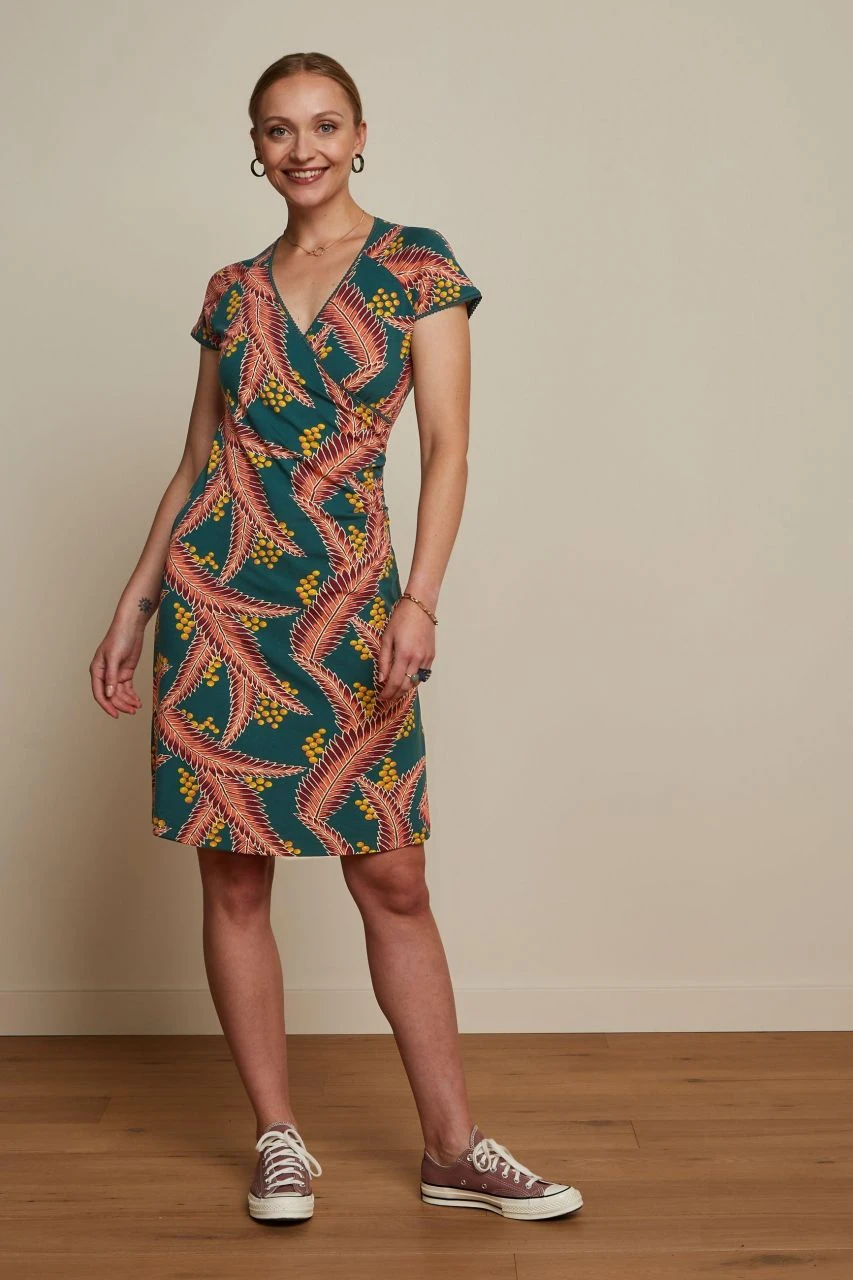 KING LOUIE - CROSS DRESS MONSERRAT - DAMEN KURZARM KLEID - DRAGONFLY GREEN 3 KING LOUIE - CROSS DRESS MONSERRAT - DAMEN KURZARM KLEID - DRAGONFLY GREEN - Image 3