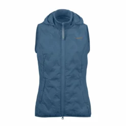 FINSIDE - LIIKI - LEICHTE DAMEN THERMOWESTE MIT ABNEHMBARER KAPUZE - ZIP IN INNEN WESTE - REAL TEAL