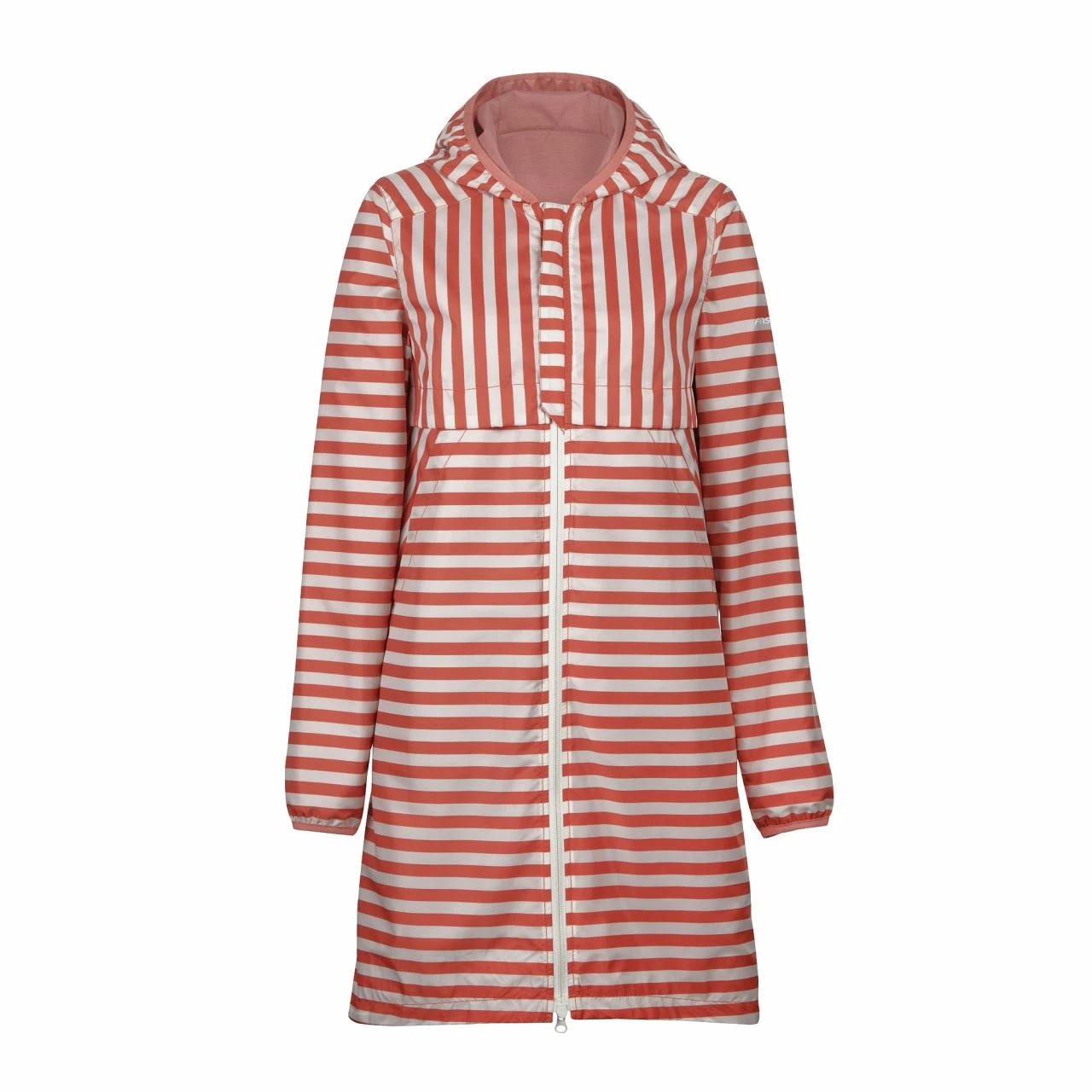 FINSIDE - VUONO - WENDBARER DAMEN REGENMANTEL - TERRA COTTA 2 FINSIDE - VUONO - WENDBARER DAMEN REGENMANTEL - TERRA COTTA - Image 2