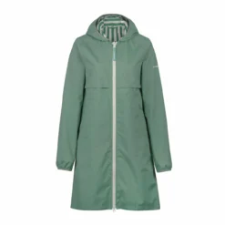 FINSIDE - VUONO - WENDBARER DAMEN REGENMANTEL - GREEN BAY