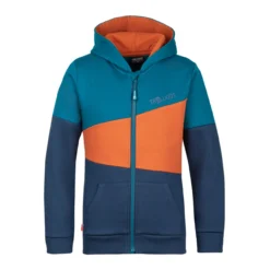 TROLLKIDS - KIDS ALESUND SWEATER - KAPUZENJACKE - DEEP LAGOON/NIGHT SKY/CINNAMON