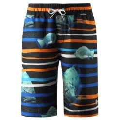 REIMA - CANCUN - BADEBERMUDA - BLUE/ORANGE PIRANHA