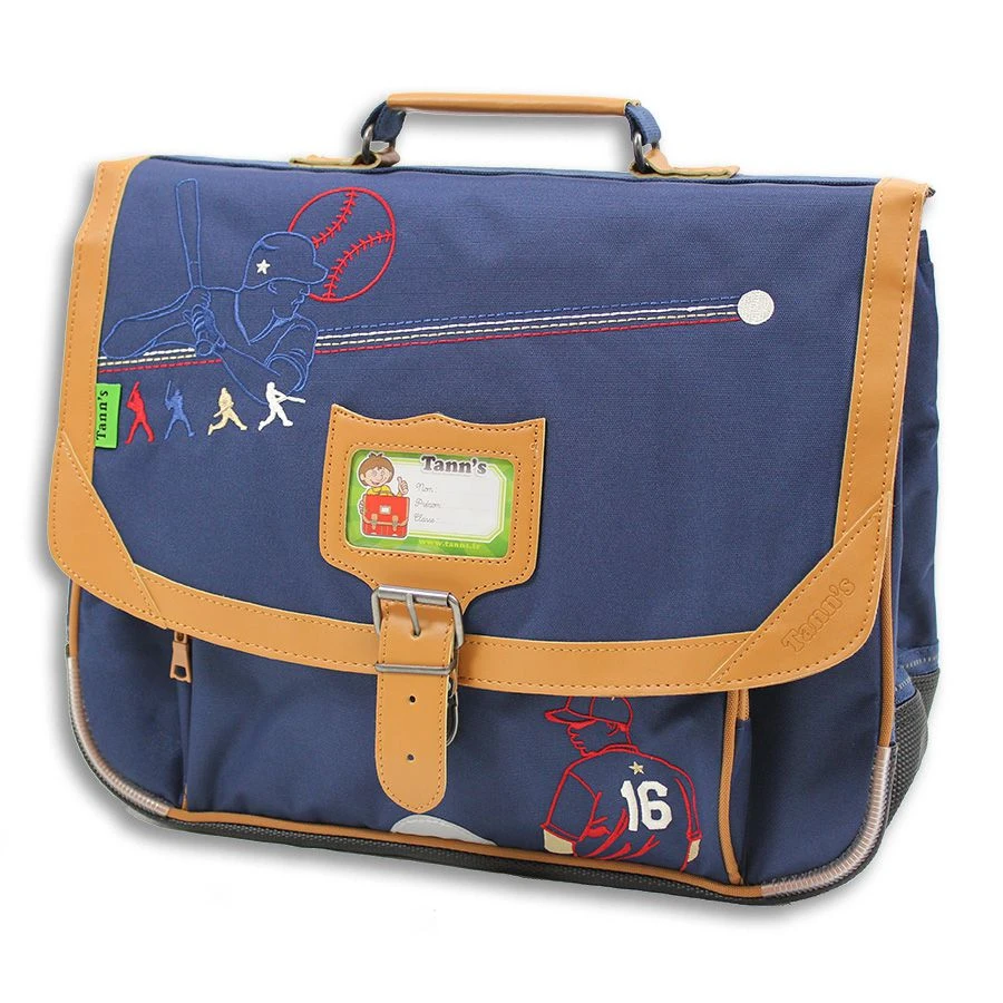 TANN'S - SCHULRANZEN - 38 CM - BLAU/BASEBALL 1 TANN'S - SCHULRANZEN - 38 CM - BLAU/BASEBALL