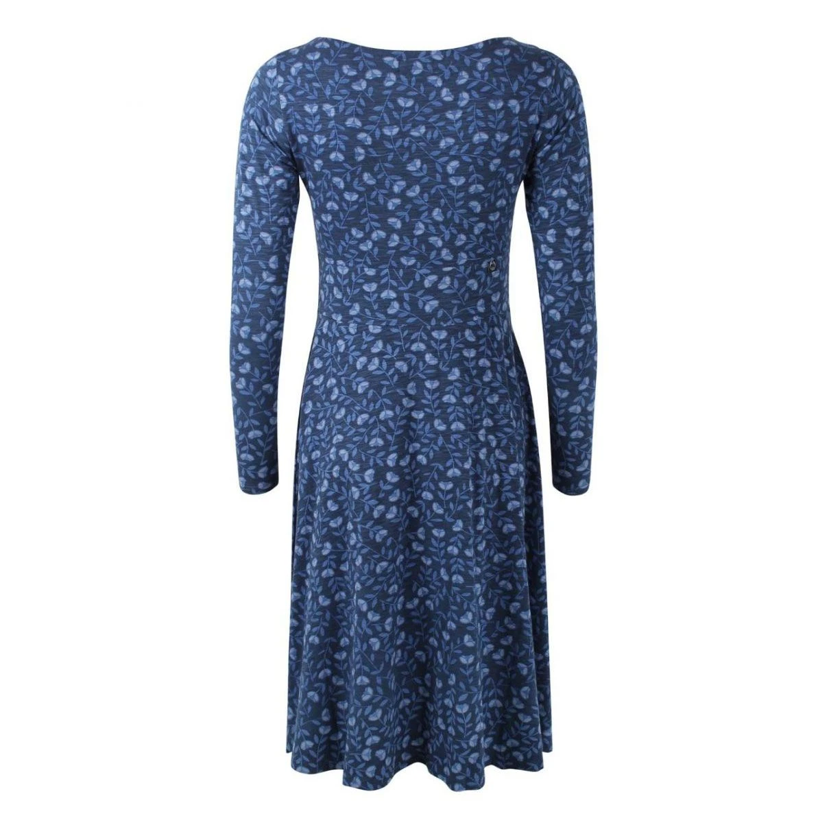 DANEFAE - ORGANIC - DANESIGRID DRESS - DAMEN BIO LANGARM KLEID - MARINE/COLD BLUE FLEURIE 3 DANEFAE - ORGANIC - DANESIGRID DRESS - DAMEN BIO LANGARM KLEID - MARINE/COLD BLUE FLEURIE - Image 3