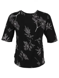 DANEFAE - ORGANIC - DANEMANNA VISCOSE SLUB TEE - DAMEN KURZARM T- SHIRT - BLACK HEMLOCK -Schicke Mode Verkauf 70348 3406 1 1280x1280