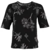 DANEFAE - ORGANIC - DANEMANNA VISCOSE SLUB TEE - DAMEN KURZARM T- SHIRT - BLACK HEMLOCK