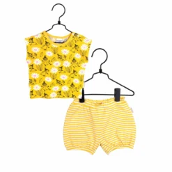 MARTINEX - CAMOMILE SHORTS SET - SET AUS OBERTEIL UND HOSE - YELLOW