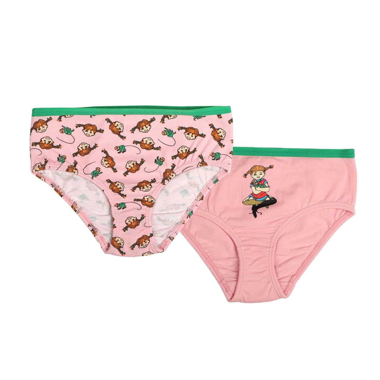 MARTINEX - PLAITS BRIEFS 2PACK - MÄDCHEN UNTERHOSE PIPPI LANGSTRUMPF - PINK 1 MARTINEX - PLAITS BRIEFS 2PACK - MÄDCHEN UNTERHOSE PIPPI LANGSTRUMPF - PINK
