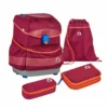 FINKID - BUDDY - SCHULRUCKSACK - SET KOMPLETT - BEET RED CHILI