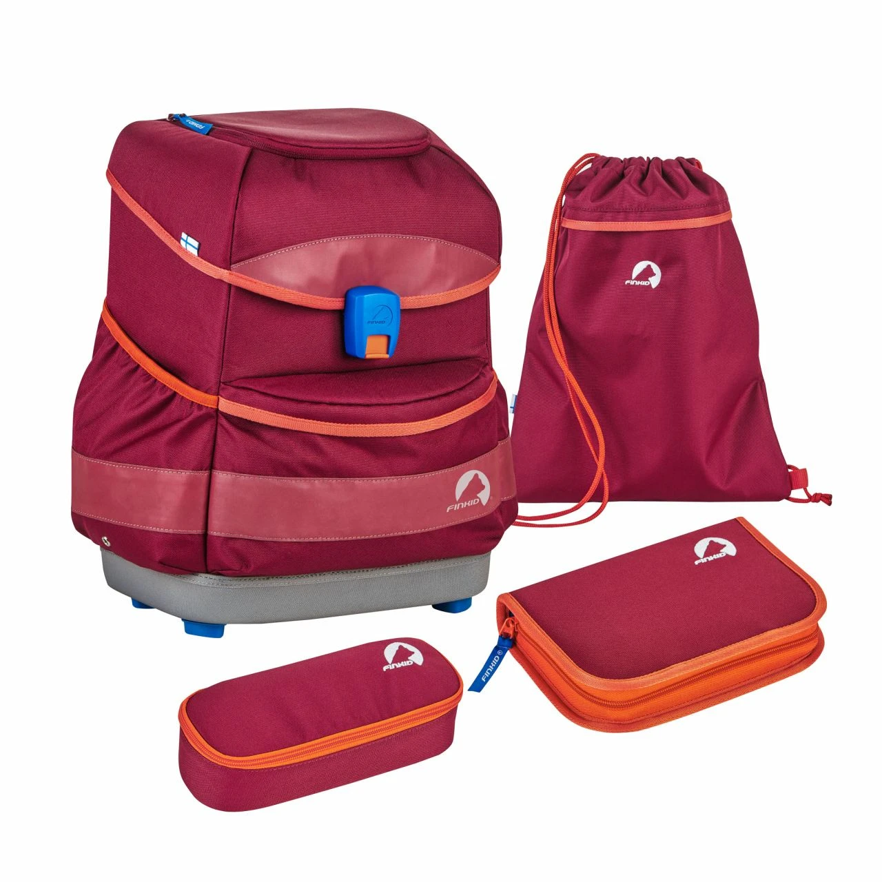 FINKID - BUDDY - SCHULRUCKSACK - SET KOMPLETT - BEET RED CHILI 1 FINKID - BUDDY - SCHULRUCKSACK - SET KOMPLETT - BEET RED CHILI