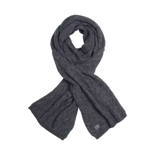 ELKLINE - VANILLE - STRICKSCHAL FÜR DAMEN - DARKGREY -Schicke Mode Verkauf 8079 0 1280x1280