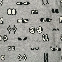 CIVILANTS - KLEID MIT FLÄCHENPRINT - AUGEN/GRAU -Schicke Mode Verkauf 8293 2 1280x1280