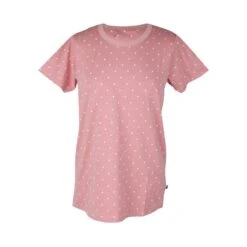 DANEFAE - DANEFAVORITO TEE - DAMEN KURZARMSHIRT - BLUSH/OFFWHITE DOT
