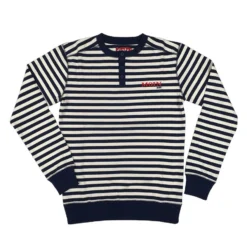 DERBE JUNGS HOMER - HERREN STREIFEN SWEATSHIRT - NAVY