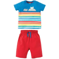 FRUGI - PORTHLEVEN OUTFIT - SOMMER SET - SAIL BLUE/HIPPO