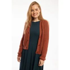 DANEFAE - DANEADORABLE CARDIGAN - Damen Strickjacke -Schicke Mode Verkauf ADORABLE CARDIGAN ROSE TILE 2 1280x1280