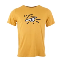 MUNOMAN - T-SHIRT ARNE LAMP - HERREN KURZARM SHIRT - MUSTARD