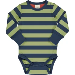 MAXOMORRA - BODY LS STRIPE - LANGARM BODY STREIFEN