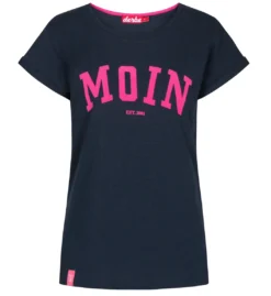 DERBE - MOIN - DAMEN T-SHIRT - NAVY