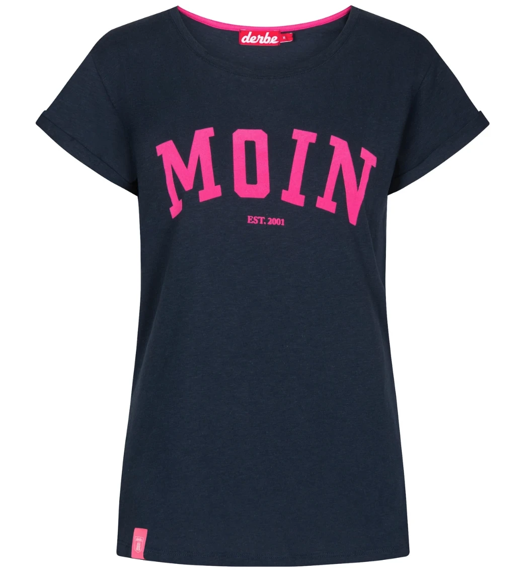 DERBE - MOIN - DAMEN T-SHIRT - NAVY 1 DERBE - MOIN - DAMEN T-SHIRT - NAVY