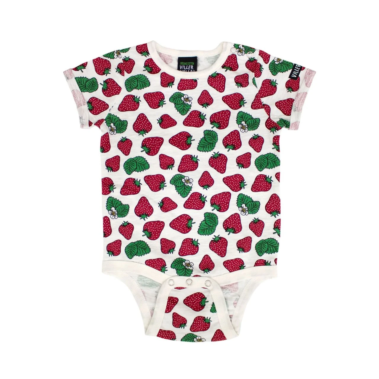 VILLERVALLA - BODY W. FOLD UP ERDBEEREN - KURZARM BODY - MARBLE 1 VILLERVALLA - BODY W. FOLD UP ERDBEEREN - KURZARM BODY - MARBLE