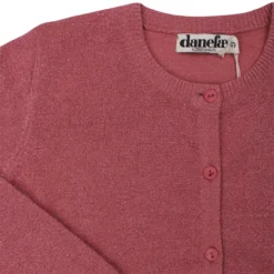 DANEFAE - DANESAGA CARDIGAN - DAMEN STRICKJACKE -Schicke Mode Verkauf DANEFAE SAGA CARDI GREY ROSE 2 1280x1280