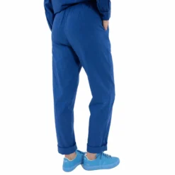 DANEFAE - DANELISELEJE SEARSUCKER PANTS - DAMEN HOSE - DEEP MARINE/KLEIN BLUE -Schicke Mode Verkauf DANELISELEJE SEARSUCKER PANTS DEEP MARINE KLIEN BLUE 1 1280x1280
