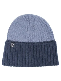 DANEFAE - DANETOP BEANIE - DAMEN STRICKMÜTZE - MARINE/PORCELAINE