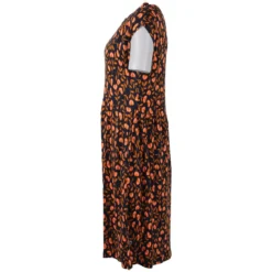 DANEFAE - ORGANIC DANEDOMENICA - DAMEN BIO KLEID -Schicke Mode Verkauf DOMINICA DRESS NAVY OCCER FLEURI 2 1280x1280