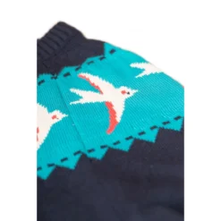 FRUGI - ELSIE MATERNITY JUMPER DRESS - KLEID FÜR DIE SCHWANGERSCHAFT - INDIGO BIRDS -Schicke Mode Verkauf DRA131IBD 4 4 1280x1280